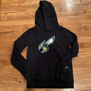 Black Charlotte Hornets youth medium hoodie
